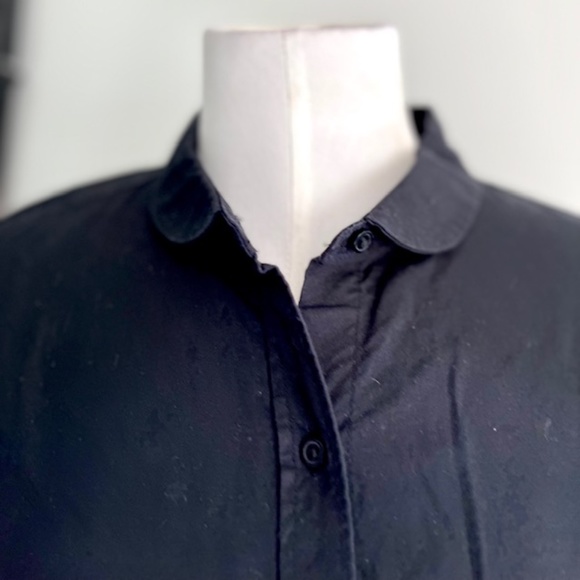 Gap Designed & Crafted  Vintage Black Cotton Button Down Shirt NWT - Picture 2 of 7
